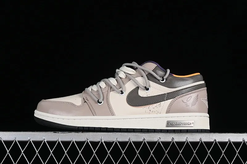 All categories Air Jordan Jordan series basketball shoes Air Jordan 1 Low High-end customization Low-top sneakers Air Jordan 1 Low AJ1 Joe 1 Panda Prank Street Graffiti-Angel Demon Low-top basketball shoes DQ8421-001